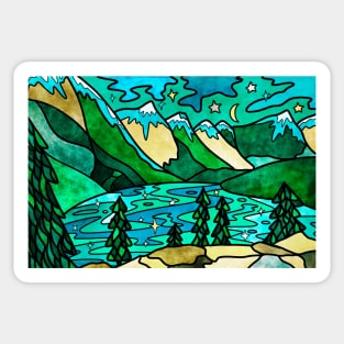 Canadian Rockies Sticker